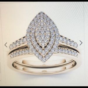 14k yellow gold 1/3 cut diamond ring